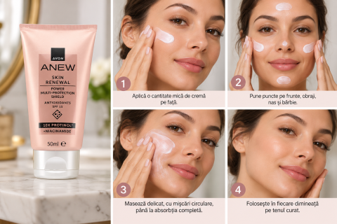 Crema de Zi Anew Skin Renewal Power, SPF 15, Protinol si Niacinamide, 50 ml, Avon [2]