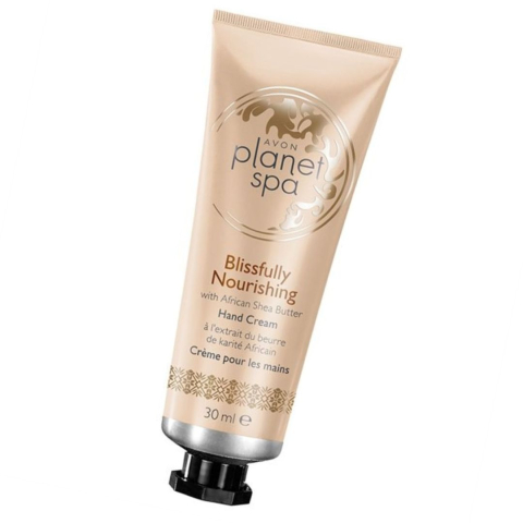 Crema hidratanta pentru maini cu unt de shea, 30 ml, pentru piele normala, hranire profunda, catifelare si absorbtie rapida, Avon Planet Spa [1]