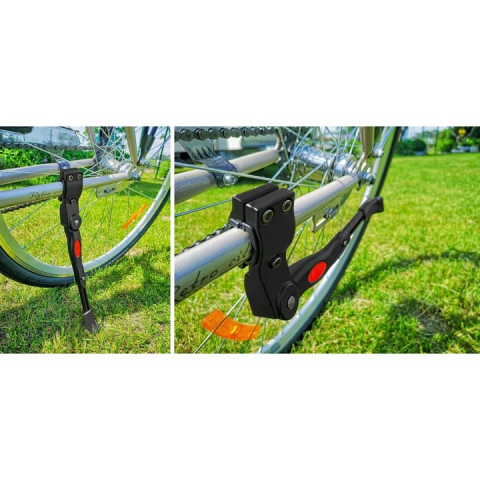 Cric universal reglabil pentru bicicleta, aluminiu, compatibil 60,96–73,66 cm., inaltime maxima 39 cm, greutate maxima 10 kg, negru [2]