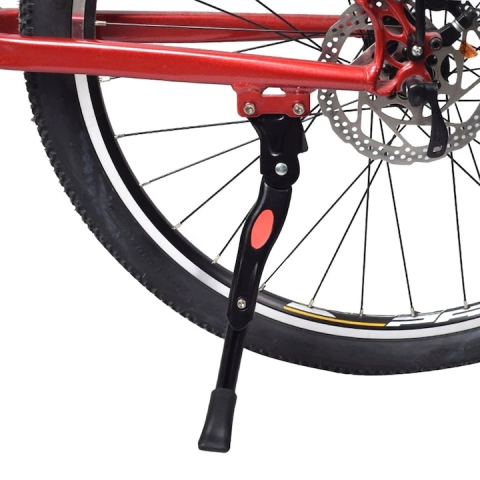 Cric universal reglabil pentru bicicleta, aluminiu, picior anti-alunecare, inaltime 26–30 cm, negru [4]