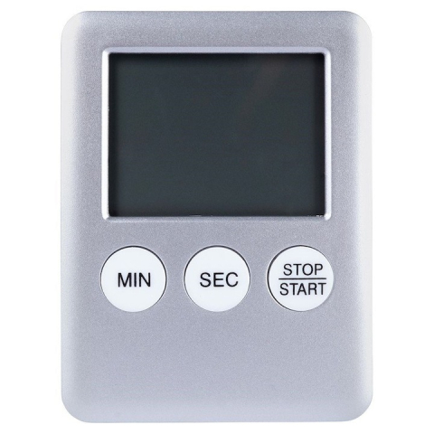 Cronometru de bucatarie, ecran LCD, plastic, magnetic, 7x5x1 cm, alb [4]
