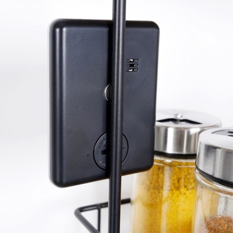 Cronometru de bucatarie, ecran LCD, plastic, magnetic, 7x5x1 cm, alb [2]