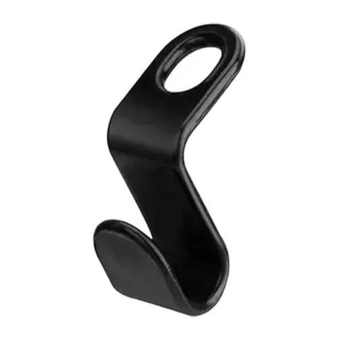 Cuier pentru haine, accesoriu umeras, plastic, 5 x 2 cm, negru