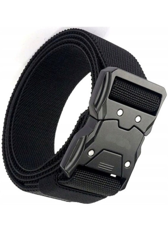 Curea tactica, reglabila, textil/metal, negru [7]
