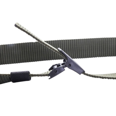 Curea tactica, tip militar, textila, cu catarama din plastic, lungime 105 cm, verde [4]