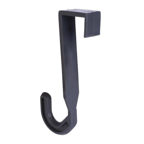 Diverse uz casnic - Cuier de plastic pentru usa, universal, negru, plastic, 2.2 x 1 x 5 cm