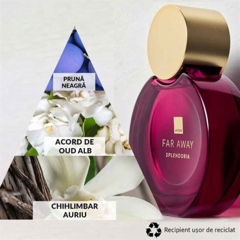 Cutie cadou Love Forever cu 12 trandafiri de sapun si apa de parfum Avon Far Away Splendoria pentru femei 50 ml, cadou elegant si rafinat [6]