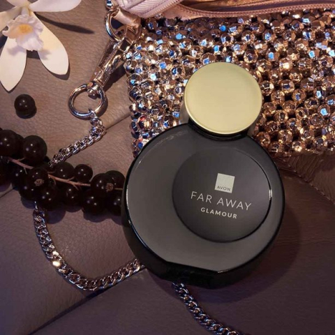 Cutie cadou Love Forever cu 12 trandafiri de sapun si apa de toaleta Avon Far Away Glamour pentru femei 50 ml, cadou elegant si rafinat [8]