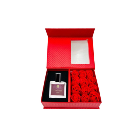 Cutie cadou Love Forever cu 12 trandafiri de sapun si apa de toaleta Avon Imari Eclipse pentru femei 30 ml, cadou elegant si rafinat [8]