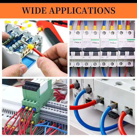 Cutie cu 1800 conectori electrici tip tub capat izolati pentru cabluri multifilare AWG 0.5-10 mm², organizator compartimentat [3]