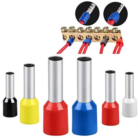 Cutie cu 1800 conectori electrici tip tub capat izolati pentru cabluri multifilare AWG 0.5-10 mm², organizator compartimentat [1]