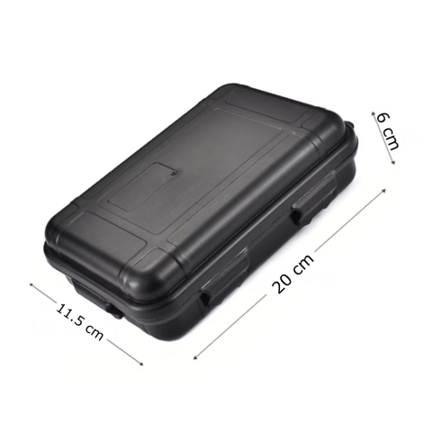 Cutie tactica outdoor ABS nivel militar IP54, rezistenta la socuri, apa si praf, 20x11.5x6 cm, cu 4 inchizatori si prindere snur [5]