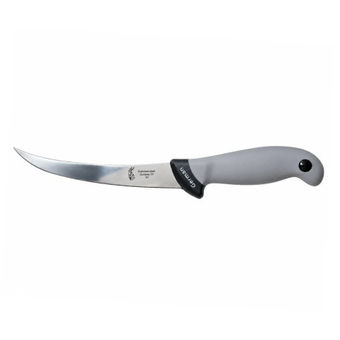Cutit filetat gri 29 cm, lama curbata 15 cm, 100 g, otel inoxidabil, maner ergonomic, pentru peste, carne si taiere de precizie [3]