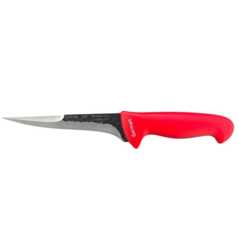 Cutit pentru injunghiere rosu 29 cm, lama dublu tais 15 cm, 123 g, otel inoxidabil, maner ergonomic, pentru sacrificare si procesarea carnii [2]