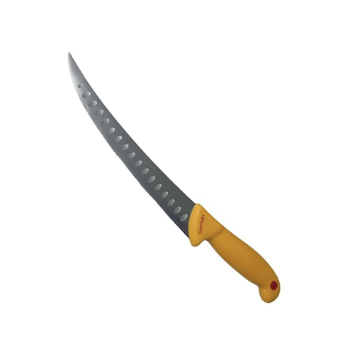 Cutit profesional cu lama curbata pentru dezosat si degresat 32.5 cm - Galben [1]