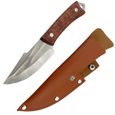 SPORT ȘI ACTIVITĂȚI - Cutit supravietuire, vanatoare, lama fixa 21 cm, otel inoxidabil, teaca de protectie inclusa