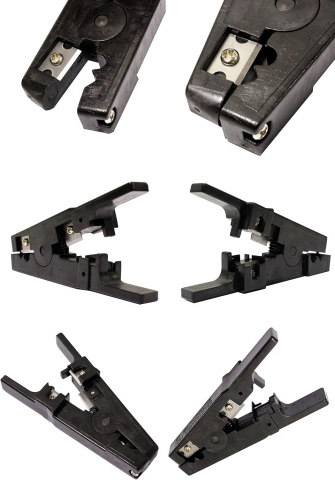 Cutit universal multifunctional pentru dezizolarea cablurilor retea LAN RJ 11,RJ 45 - Negru [1]
