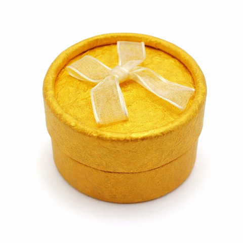 Cutii cadou barbati - Cutiute de bijuterii si cadouri, 5cm, galben