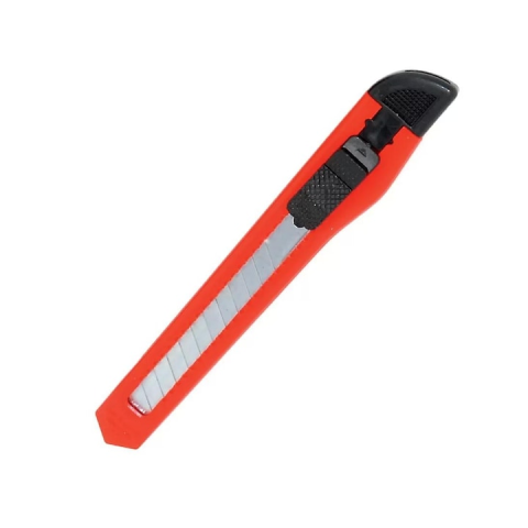 Diverse baie - Cutter utilitar 9 mm compact, lama segmentata din otel carbon, sistem blocare siguranta, pentru taiere precisa carton si folie