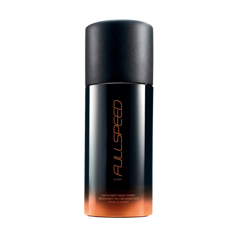 ÎNGRIJIRE PERSONALĂ - Deodorant pentru barbati negru, 150 ml, Avon Full Speed, spray pentru axila, prospetime 24 h, aroma citrice-verde-mosc cu ienupar, chiparos si mosc