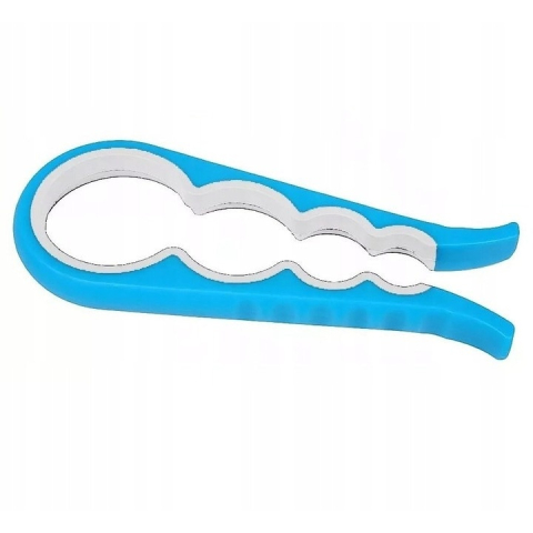 Diverse bucatarie - Desfacator universal pentru borcane si sticle, din plastic, albastru – 4 dimensiuni, design anti-alunecare, ideal pentru orice bucatarie