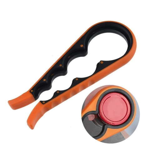 Desfacator universal pentru borcane si sticle, din plastic, portocaliu – 4 dimensiuni, design anti-alunecare, ideal pentru orice bucatarie [2]