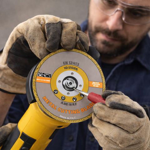 Disc abraziv taiere metal 125x1x22.23 mm pentru polizor unghiular, taiere precisa fier si otel [4]