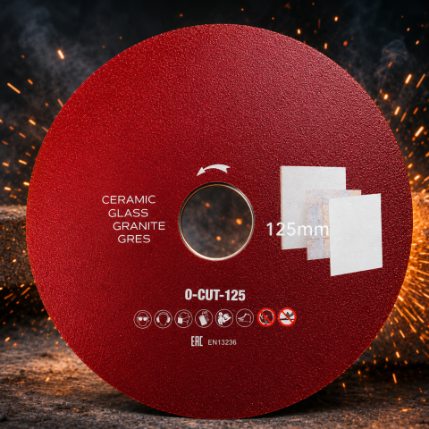 Disc diamantat subtire pentru taiere fina, 125 mm, pentru portelan, gresie, faianta, sticla si piatra naturala, utilizare uscata [4]