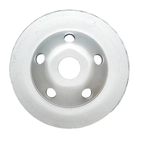 Disc diamantat tip cupa 125 mm pentru polizare beton, granit si marmura, model turbo, compatibil polizor unghiular [2]