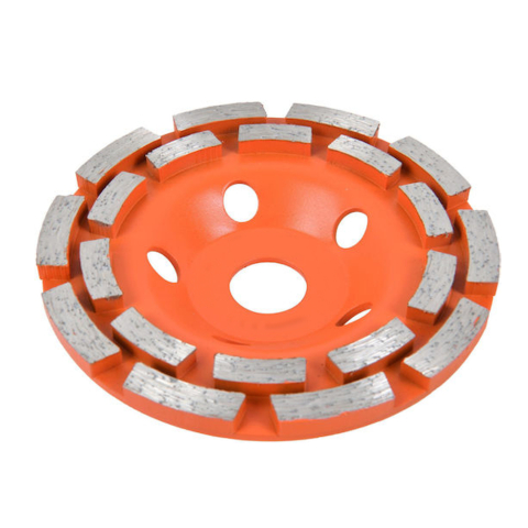 Disc diamantat tip cupa 125 mm pentru polizare beton, sapa si piatra, model segmentat dublu, compatibil polizor unghiular [1]