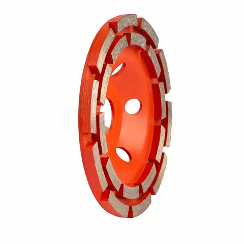 Disc diamantat tip cupa 125 mm pentru polizare beton, sapa si piatra, model segmentat dublu, compatibil polizor unghiular [2]