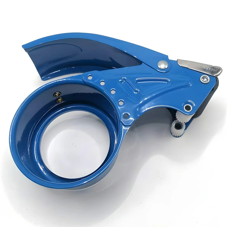 Dispenser banda adeziva albastru 16 x 9 x 6 cm, metalic, pentru role cu latime pana la 5 cm [1]