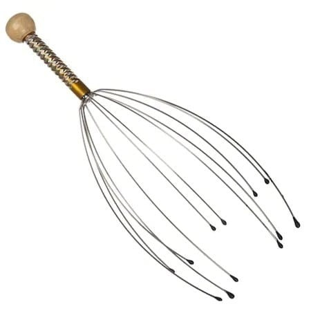 Dispozitiv de masaj capilar cu 12 brațe din metal – masaj relaxant pentru scalp, stimulare circulație și reducerea stresului [9]