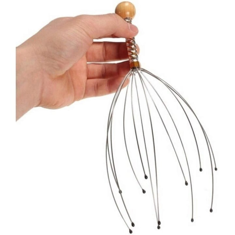 Dispozitiv de masaj capilar cu 12 brațe din metal – masaj relaxant pentru scalp, stimulare circulație și reducerea stresului [2]
