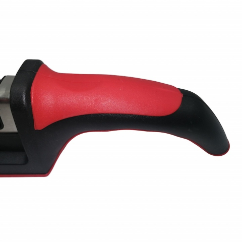 Dispozitiv manual pentru ascutit cutite si satare, 3 moduri ascutire, baza antialunecare, negru-rosu [2]
