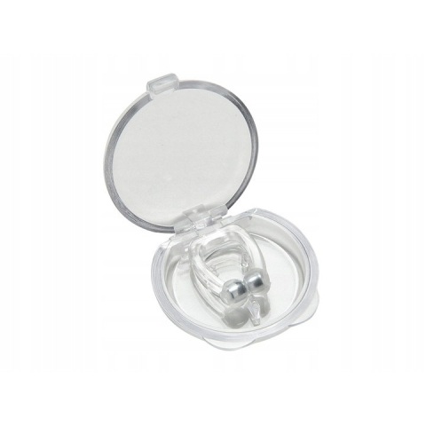 Dispozitiv nazal anti-sforait, cu magneti integrati, din silicon moale, reutilizabil, portabil, pentru respiratie usoara si somn linistit, transparent, 2 x 1.5 cm [1]