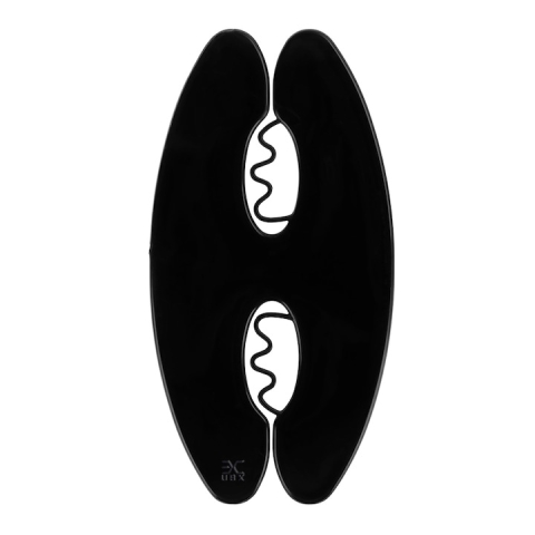 Dispozitiv pentru impletirea parului, utilizare usoara, gri – accesoriu practic pentru coada impletita tip „os de peste”