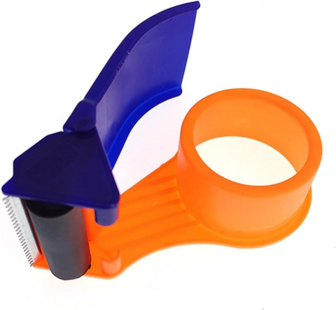 Diverse uz casnic - Distribuitor de banda pentru pachete, colete, din plastic, rola pentru banda de 45-50 mm latime, dinti de taiere din metal