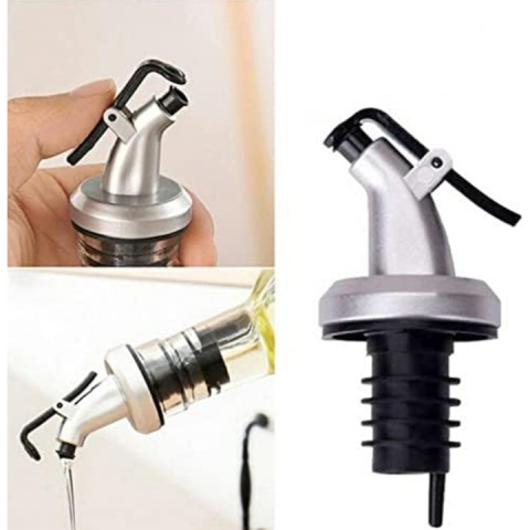 Dop picurator Dodaco, plastic și cauciuc, argintiu/negru, 8x3.5 cm [2]