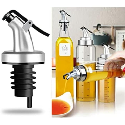 Dop picurator Dodaco, plastic și cauciuc, argintiu/negru, 8x3.5 cm [1]