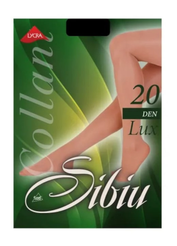 DRESSURI-COLANTI - Dres dama Dodaco, collant clasic fin din lycra 20 DEN cu bazon si varf intarit - Caffe