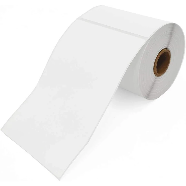 Diverse accesorii papetarie - Etichete termice autoadezive albe 100 x 150 mm, rola 500 etichete, perforate, adeziv puternic, pentru AWB, curierat, depozit si logistica, printare fara ribon