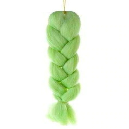 Jucării Interactive - Extensie sintetica,par colorat pentru copii,lungime 60 cm - Verde