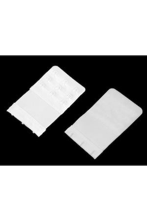 Extensie elastica pentru sutien,93L x 55l mm (3 prinderi,3 randuri) - Alb [2]