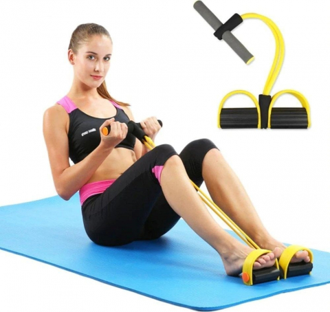 Extensor fitness multifunctional pentru exercitii fizice, coapse, abdomen, brate [3]