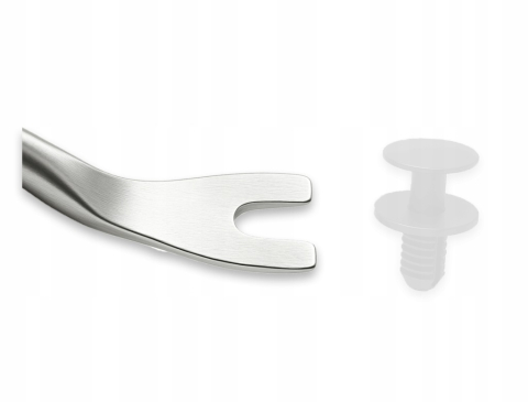 Extractor clipsuri auto 19 cm, levier profesional pentru demontare tapiterie, panouri si ornamente, varf metalic in U, maner ergonomic [6]