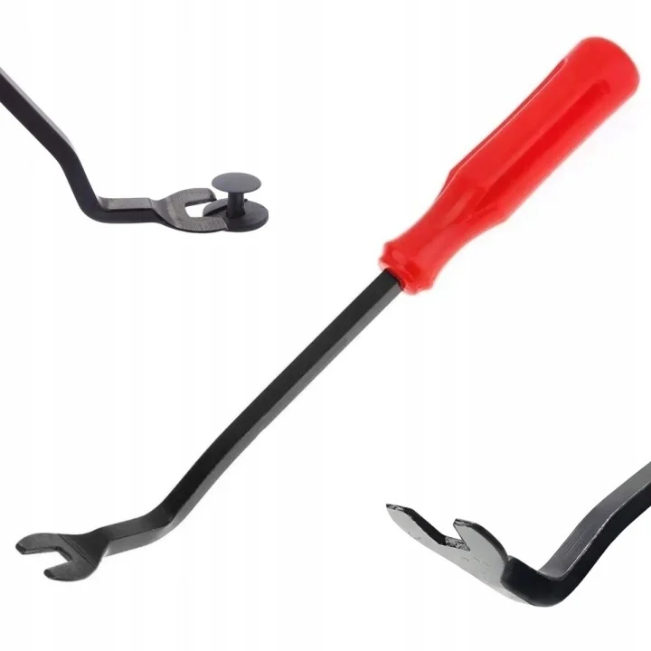Extractor clipsuri auto rosu 22 cm, levier metalic cu varf bifurcat 8 mm [1]