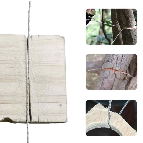 Fierastrau manual, camping, drumetii, supravietuire, lungime totala 73 cm, otel inoxidabil, portocaliu [3]