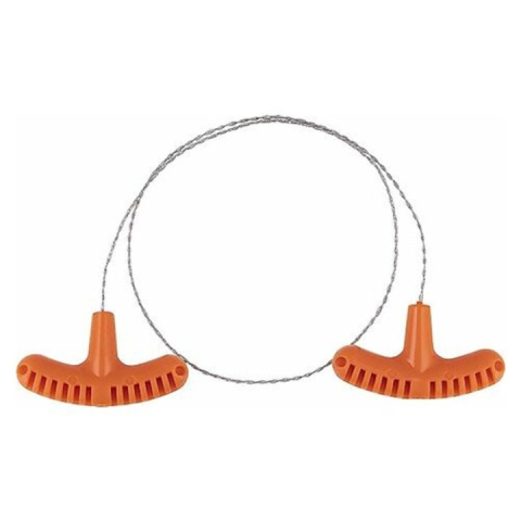 Fierastrau manual, camping, drumetii, supravietuire, lungime totala 73 cm, otel inoxidabil, portocaliu [8]