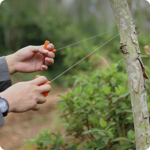 Fierastrau manual, camping, drumetii, supravietuire, lungime totala 73 cm, otel inoxidabil, portocaliu [13]